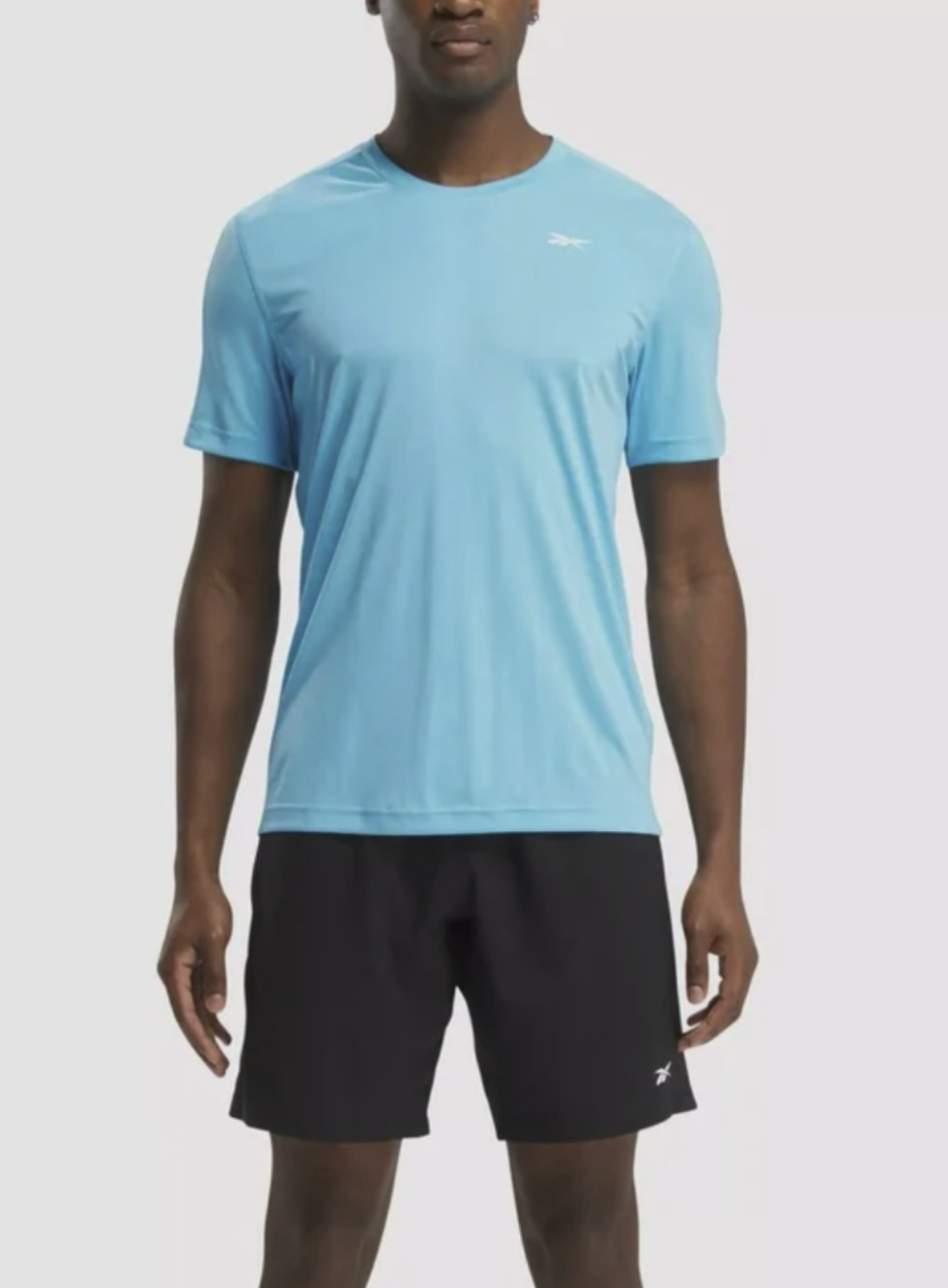 Reebok Men Training Tech T-Shirt Bold Cyan Size XL